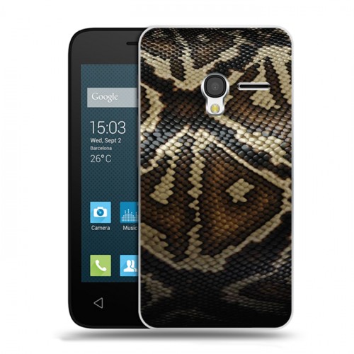 Дизайнерский пластиковый чехол для Alcatel One Touch Pixi 3 (4.5) Кожа змей