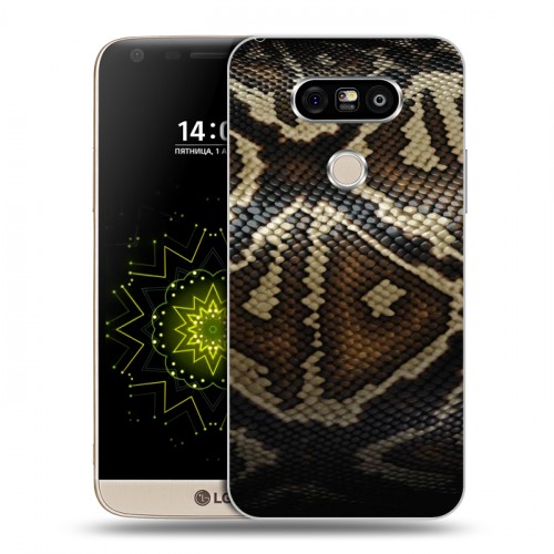 Дизайнерский пластиковый чехол для LG G5 Кожа змей