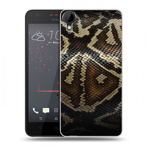 Дизайнерский пластиковый чехол для HTC Desire 825 Кожа змей