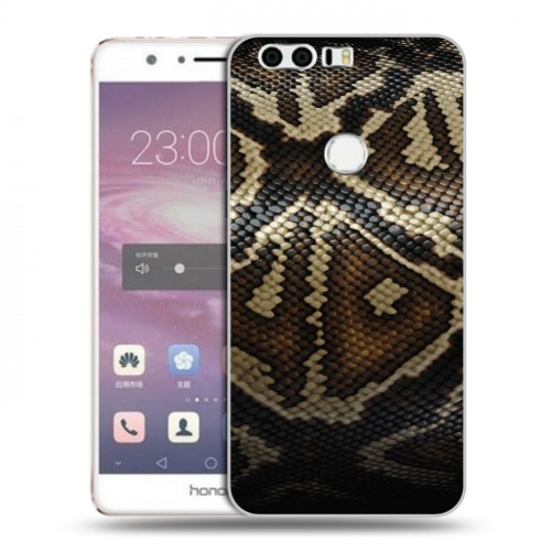 Дизайнерский пластиковый чехол для Huawei Honor 8 Кожа змей