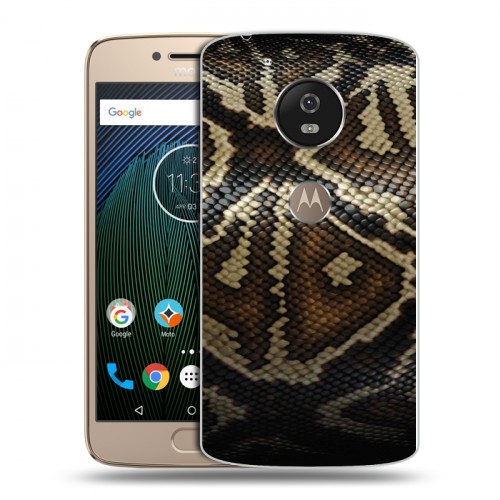 Дизайнерский силиконовый чехол для Motorola Moto G5s Кожа змей