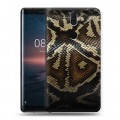 Дизайнерский пластиковый чехол для Nokia 8 Sirocco Кожа змей