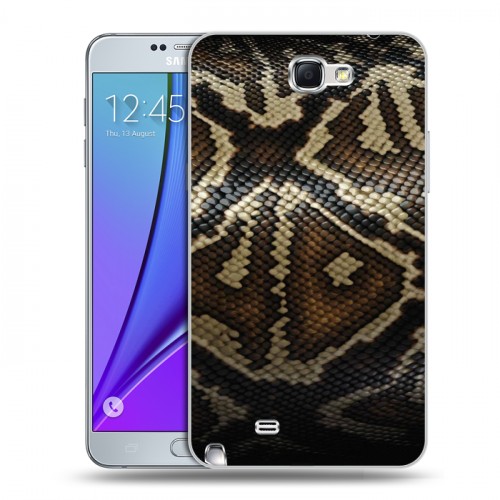 Дизайнерский пластиковый чехол для Samsung Galaxy Note 2 Кожа змей