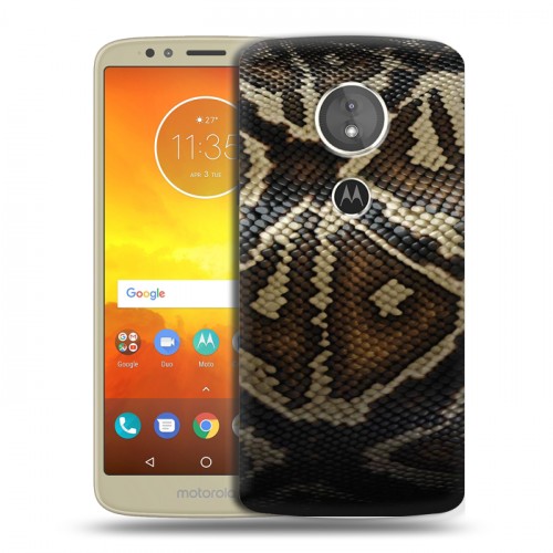 Дизайнерский силиконовый чехол для Motorola Moto E5 Кожа змей