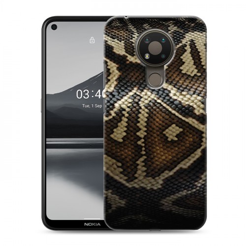 Дизайнерский силиконовый чехол для Nokia 3.4 Кожа змей