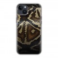 Дизайнерский пластиковый чехол для Iphone 14 Plus Кожа змей