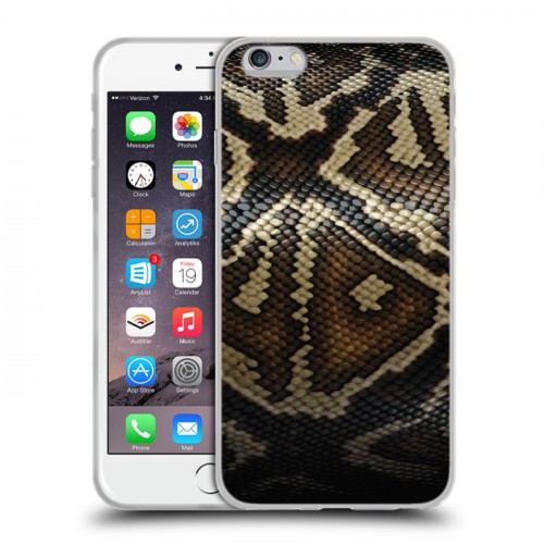 Дизайнерский силиконовый чехол для Iphone 6 Plus/6s Plus Кожа змей