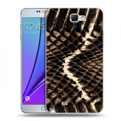 Дизайнерский пластиковый чехол для Samsung Galaxy Note 2 Кожа змей