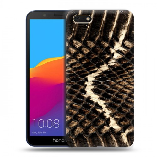 Дизайнерский пластиковый чехол для Huawei Honor 7A Кожа змей