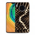 Дизайнерский пластиковый чехол для Huawei Mate 30 Кожа змей