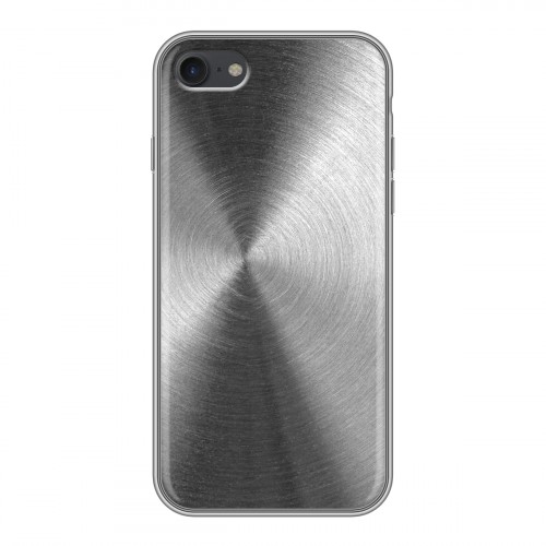 Дизайнерский силиконовый с усиленными углами чехол для Iphone 7 Металл