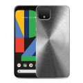 Дизайнерский пластиковый чехол для Google Pixel 4 Металл