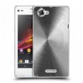 Дизайнерский пластиковый чехол для Sony Xperia L Металл