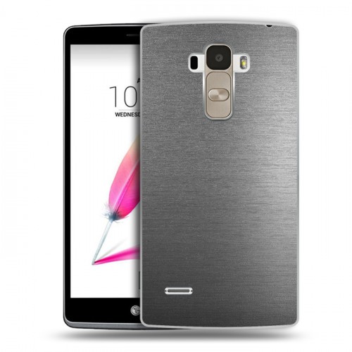 Дизайнерский пластиковый чехол для LG G4 Stylus Металл