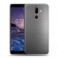 Дизайнерский пластиковый чехол для Nokia 7 Plus Металл