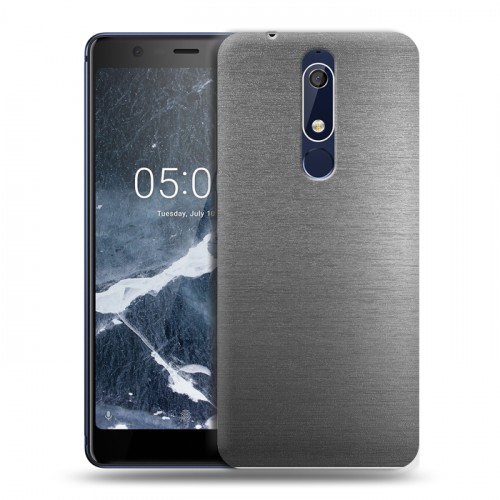 Дизайнерский пластиковый чехол для Nokia 5.1 Металл