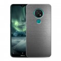 Дизайнерский силиконовый с усиленными углами чехол для Nokia 7.2 Металл