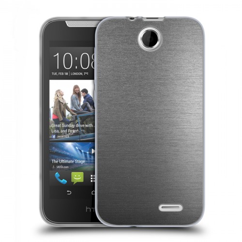 Дизайнерский силиконовый чехол для HTC Desire 310 Металл