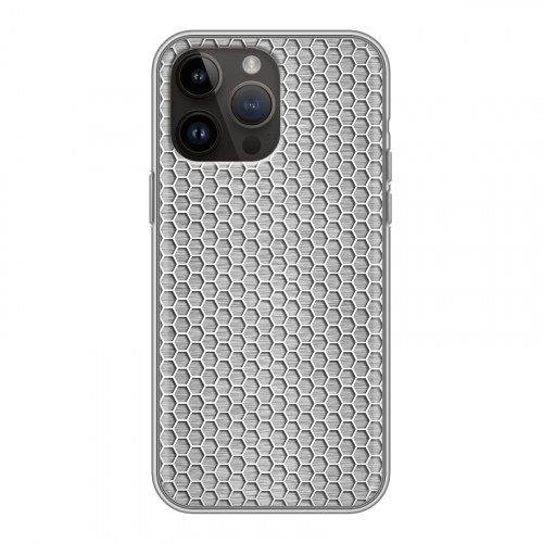 Дизайнерский пластиковый чехол для Iphone 14 Pro Max Металл
