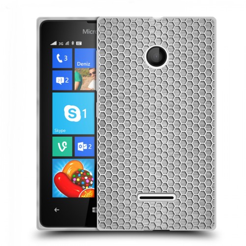 Дизайнерский пластиковый чехол для Microsoft Lumia 435 Металл