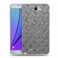 Дизайнерский пластиковый чехол для Samsung Galaxy Note 2 Металл
