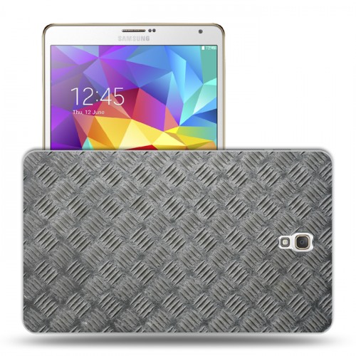 Дизайнерский силиконовый чехол для Samsung Galaxy Tab S 8.4 Металл