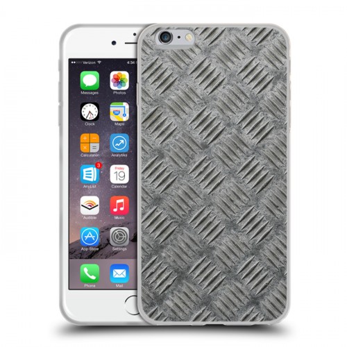 Дизайнерский силиконовый чехол для Iphone 6 Plus/6s Plus Металл