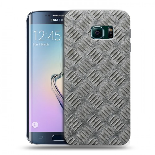 Дизайнерский силиконовый чехол для Samsung Galaxy S6 Edge Металл