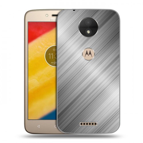 Дизайнерский пластиковый чехол для Motorola Moto C Металл