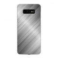 Дизайнерский пластиковый чехол для Samsung Galaxy S10 Plus Металл