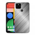 Дизайнерский пластиковый чехол для Google Pixel 5 Металл