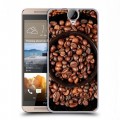 Дизайнерский пластиковый чехол для HTC One E9+ кофе текстуры