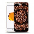 Дизайнерский силиконовый чехол для Iphone 7 Plus / 8 Plus кофе текстуры