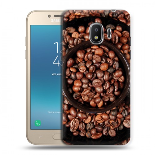 Дизайнерский пластиковый чехол для Samsung Galaxy J2 (2018) кофе текстуры