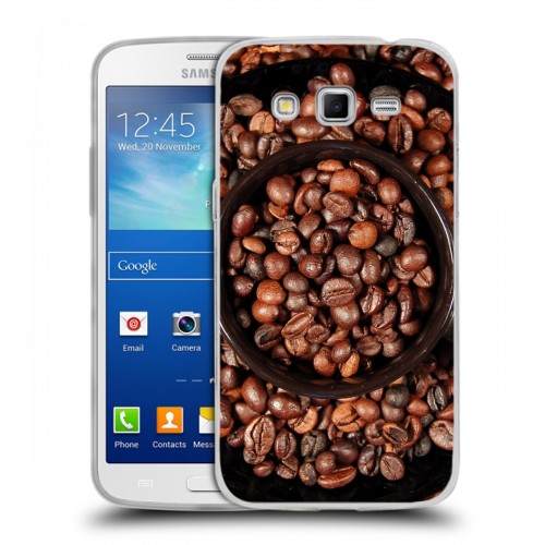 Дизайнерский пластиковый чехол для Samsung Galaxy Grand 2 кофе текстуры