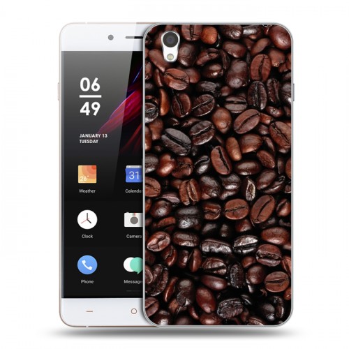 Дизайнерский пластиковый чехол для OnePlus X кофе текстуры