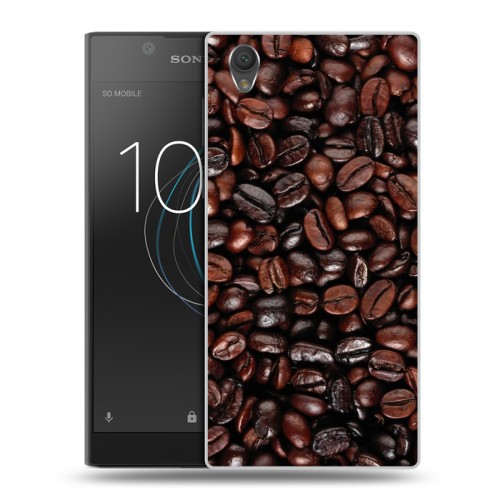 Дизайнерский пластиковый чехол для Sony Xperia L1 кофе текстуры