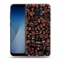 Дизайнерский пластиковый чехол для Samsung Galaxy A6 кофе текстуры