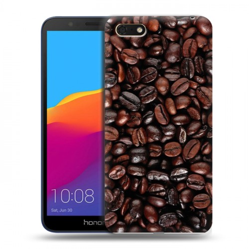 Дизайнерский пластиковый чехол для Huawei Honor 7A кофе текстуры