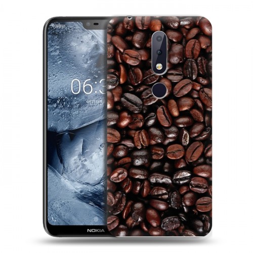 Дизайнерский силиконовый чехол для Nokia 6.1 Plus кофе текстуры