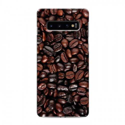 Дизайнерский силиконовый чехол для Samsung Galaxy S10 кофе текстуры