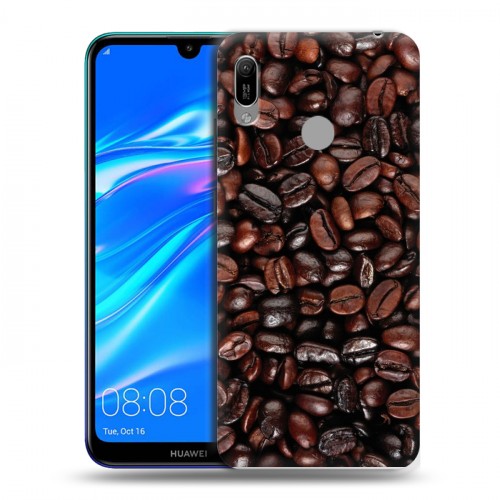 Дизайнерский пластиковый чехол для Huawei Y6 (2019) кофе текстуры