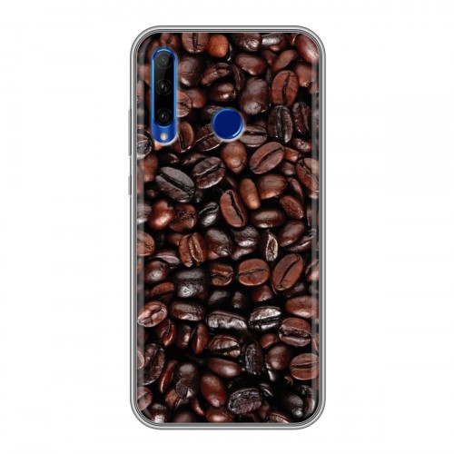 Дизайнерский силиконовый чехол для Huawei Honor 10i кофе текстуры