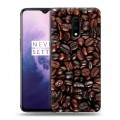 Дизайнерский пластиковый чехол для OnePlus 7 кофе текстуры