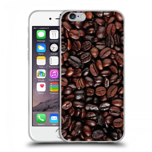Дизайнерский пластиковый чехол для Iphone 6/6s кофе текстуры