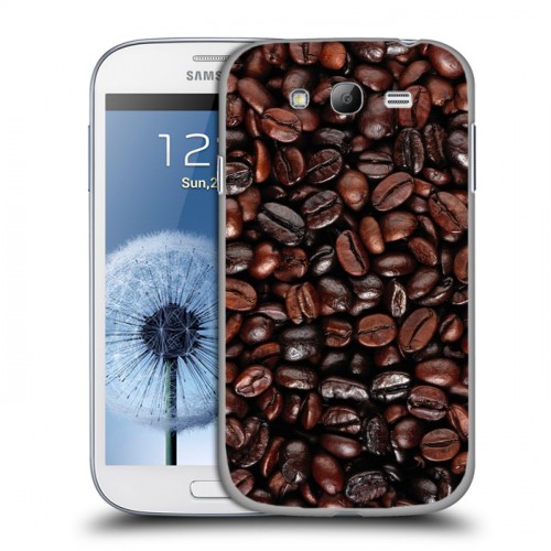 Дизайнерский пластиковый чехол для Samsung Galaxy Grand кофе текстуры
