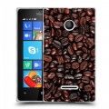 Дизайнерский пластиковый чехол для Microsoft Lumia 435 кофе текстуры