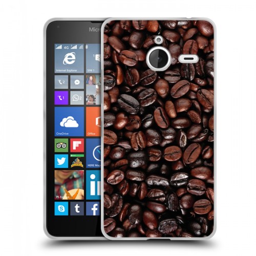 Дизайнерский пластиковый чехол для Microsoft Lumia 640 XL кофе текстуры