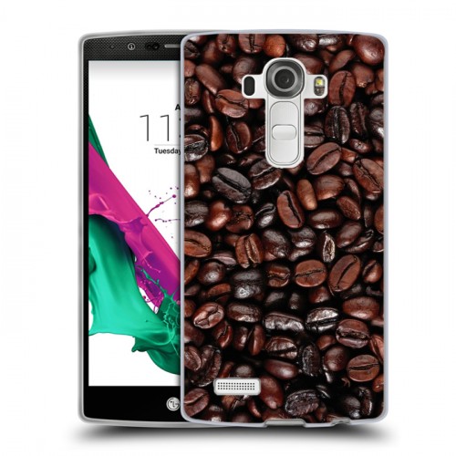 Дизайнерский пластиковый чехол для LG G4 кофе текстуры