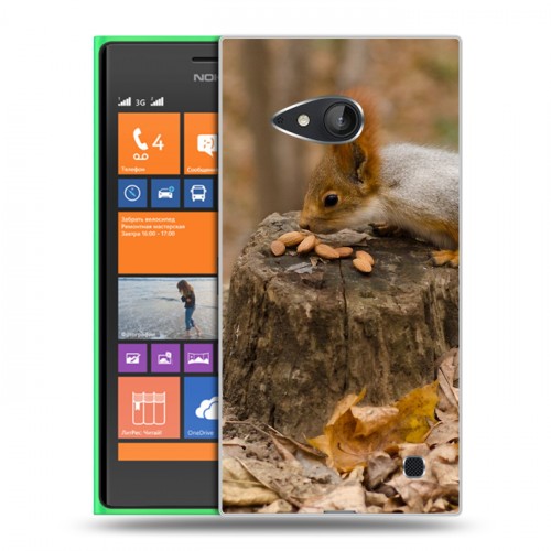 Дизайнерский пластиковый чехол для Nokia Lumia 730/735 Грызуны